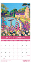 Load image into Gallery viewer, CAL940 - John Dyer Gallery Cornwall Calendar 2026 (Narrow Format)