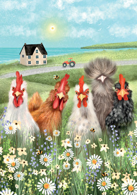57LC02 - Happy Hens Greeting Card