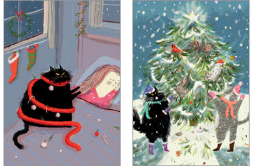 57TS511 - Meowy Christmas Card Pack (6 cards)