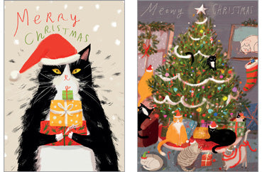 57TS512 - Christmas Cats Card Pack (6 cards)