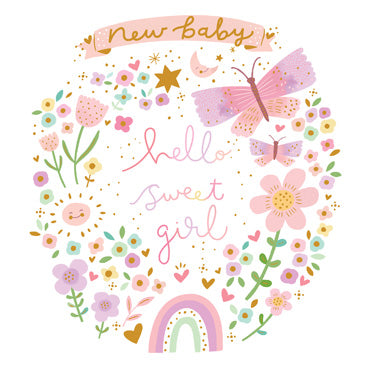 CYF108 - Sweet Baby Girl Greeting Card