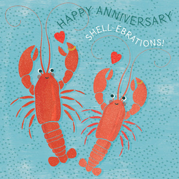GED164 - Anniversary Shell-abration Greeting Card