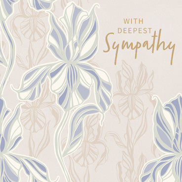 GED165 - With Sympathy (Foil Finish) Greeting Card