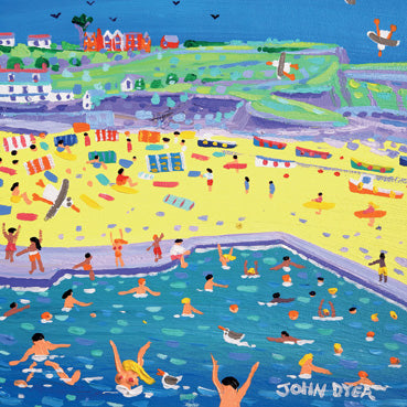 JDG189 - Sizzling at Bude Greeting Card