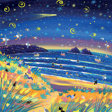 JDG191 - Celestial Night Holywell Bay Greeting Card