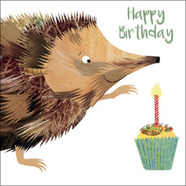 KS103 - Happy Birthday Hedgehog Greeting Card