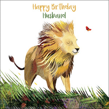 KS106 - Lion Husband Birthday Card