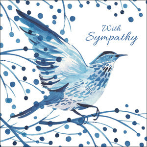 KS111 - With Sympathy Bird Greeeting Card