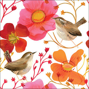 KS113 - Floral Birds Greeting Card