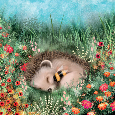 LIA105 - Hedgehog Cuddles Greeting Card