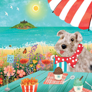 LIA110 - Table for One St Michaels Mount Greeting Card