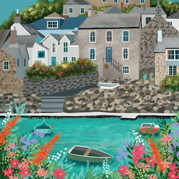 LIA111 - Mousehole Harbour Greeting Card