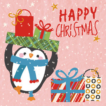 LXM151 - Happy Christmas Penguin Christmas Pack (5 Cards)