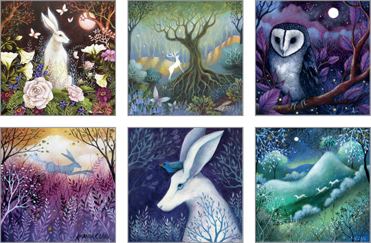 NC-AC504 - Amanda Clark Art Notecard Pack 4 (6 cards)