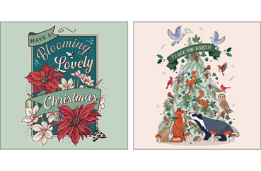 NC-XM557 - Blooming Lovely Christmas Card Pack (6 Cards)