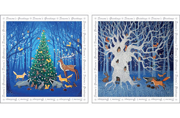 NC-XM560 - Woodland Christmas Christmas Notecard pack (6 Cards)