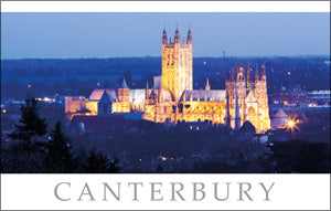 PKT502 - Canterbury Cathedral Floodlit Postcard