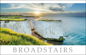 PKT509 - Chalk Cliffs at Broadstairs Postcard