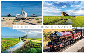 PKT518 - Scenes from Dungeness and Romney Marsh Postcard