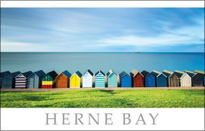 PKT524 - Herne Bay BEach Huts Postcard