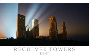 PKT537 - Reculver Tower at Herne Bay Postcard