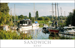 PKT538 - River Stour at Sandwich Postcard