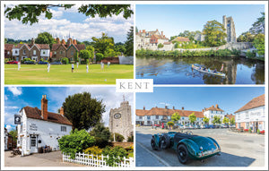 PKT556 -Around Kent Postcard (Lenham, Chilham, Maidstone and Bearstead)