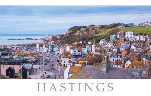 PSX525 - Hastings Old Town Postcard