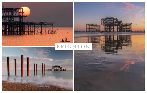 PSX558 - West Pier Brighton Postcard