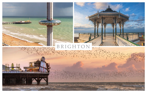 PSX560 - i360 and Pavilion Brighton Postcard