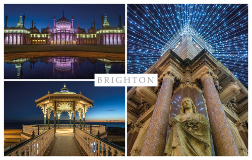 PSX561 - Brighton by Night Postcard