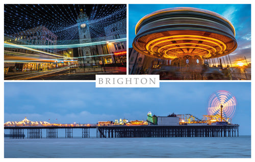 PSX562 - Brighton Dusk Postcard