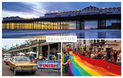 PSX564 - Brighton Pride Pier and Rally Postcard