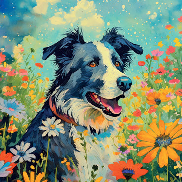 RT167 - Border Collie Greeting Card