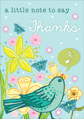 57AS01 - A Little Note of Thanks Greeting Card