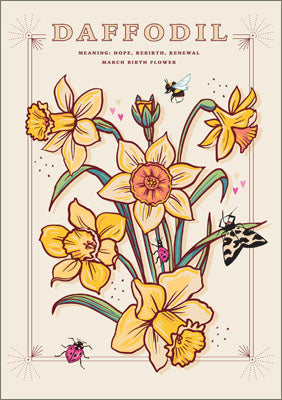 57AS117 - Daffodil (March Birth Flower) Greeting Card