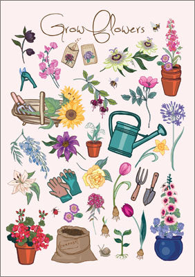 57AS127 - Grow Flowers Nature Guide Card