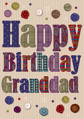 57AS18 - Happy Birthday Granddad Birthday Card