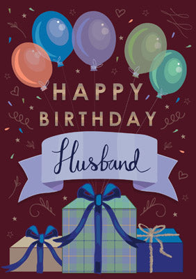 57AS77 - Happy Birthday Husband Birthday Card