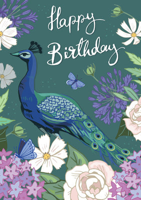 57AS97 - Happy Birthday (Peacock)