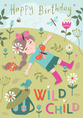 57AS98 - Wild Child Birthday Card