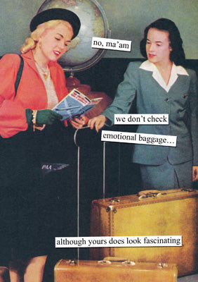 57AT16 - Emotional Baggage Birthday Card