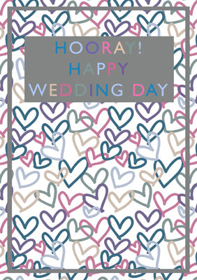 57BBS09 - Hooray! Happy Wedding Day Card