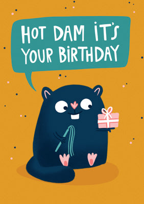57BW23 - Hot Damn Birthday Card