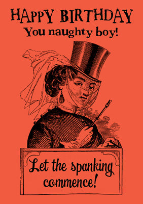 57CL36 - Naughty Boy Birthday Card