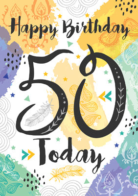57JN06 - Happy Birthday 50 Today