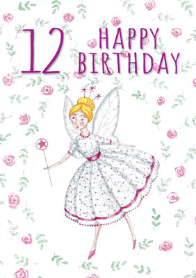 57JN32 - 12th Birthday (Fairy) Greeting Card