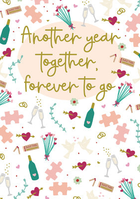 57JS01 - Another Year Together Anniversary Card