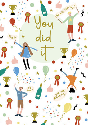57JS11 - You Did It Greeting Card