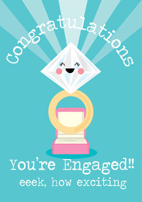 57MG10 - You're Engaged Greeting Card